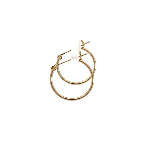 14K Yellow Gold Hoops