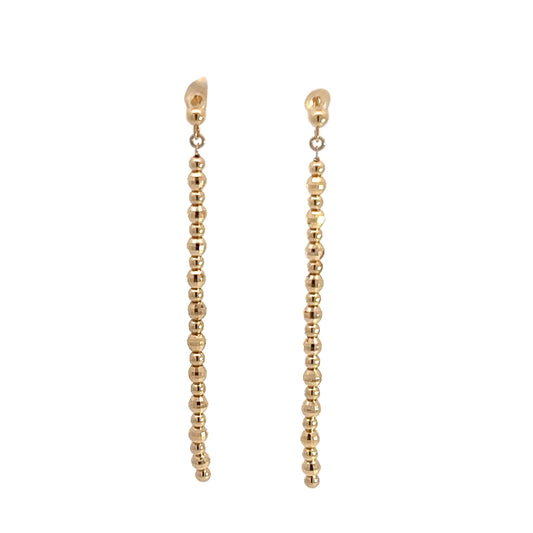 14K Yellow Gold Dangle Earrings
