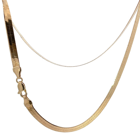 14K Herringbone Chain