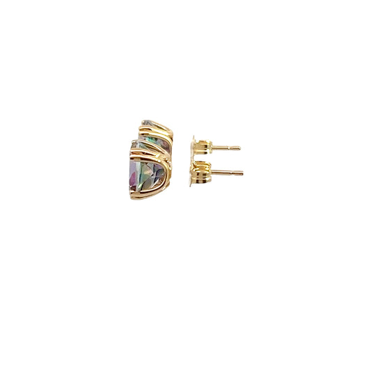 Mystic Topaz Stud Earrings