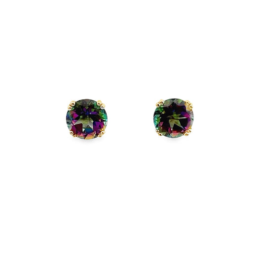 Mystic Topaz Stud Earrings