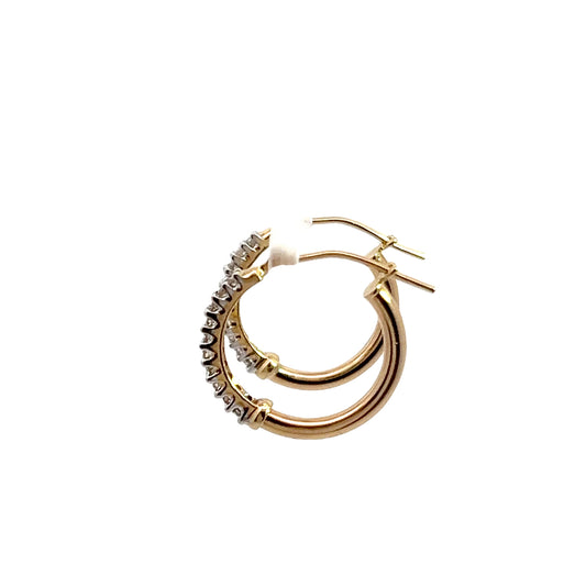 Diamond Hoop Earrings