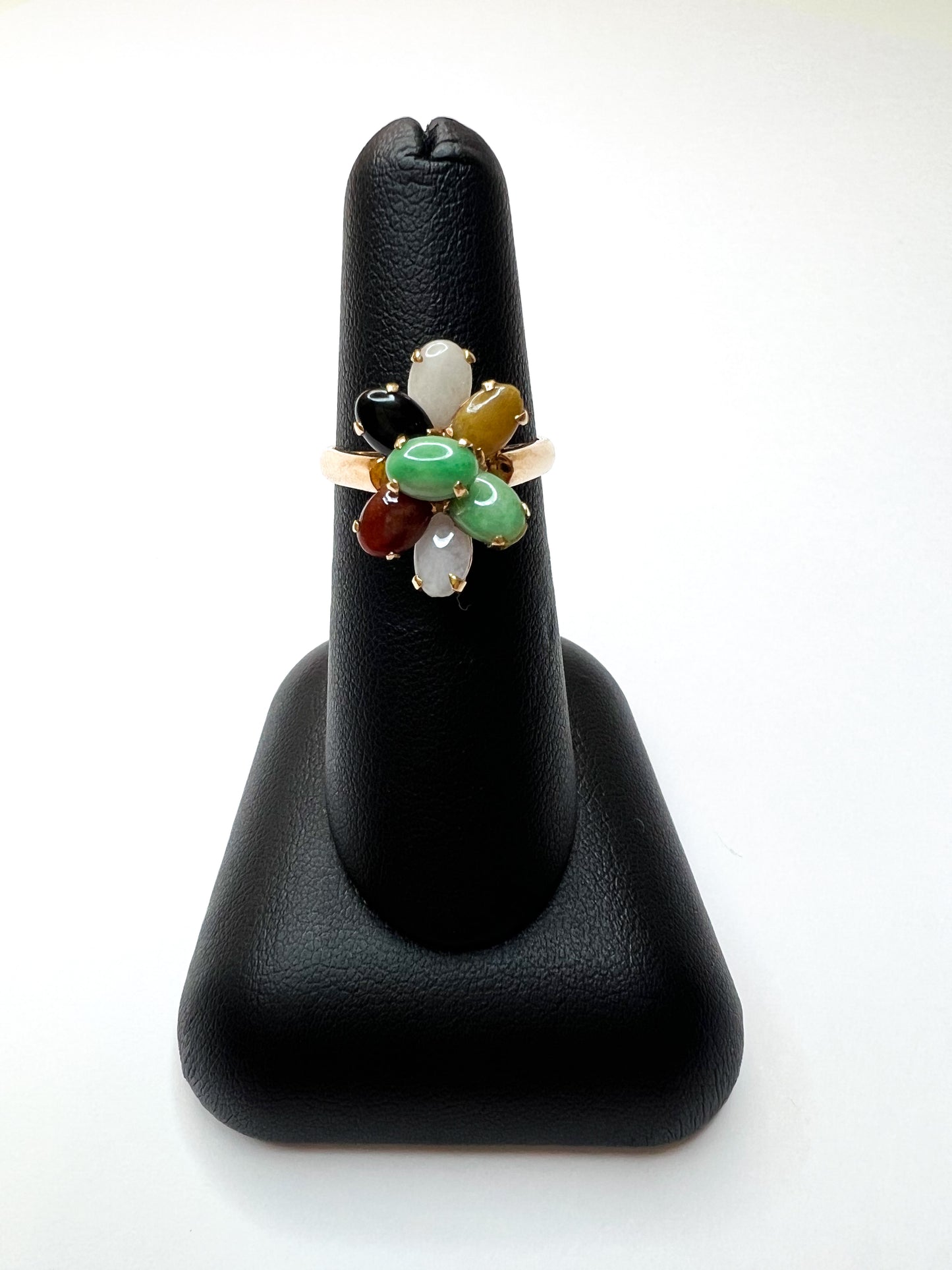 Colored Stone Cluster Ring