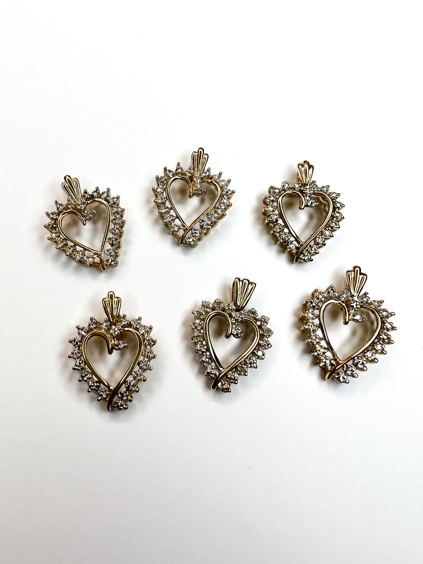 Diamond Heart Pendants