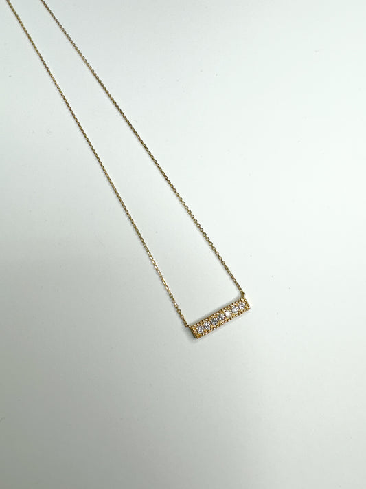Vintage Inspired 14 Yellow Gold and Diamond Necklace