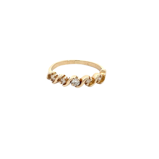 14K Diamond Band