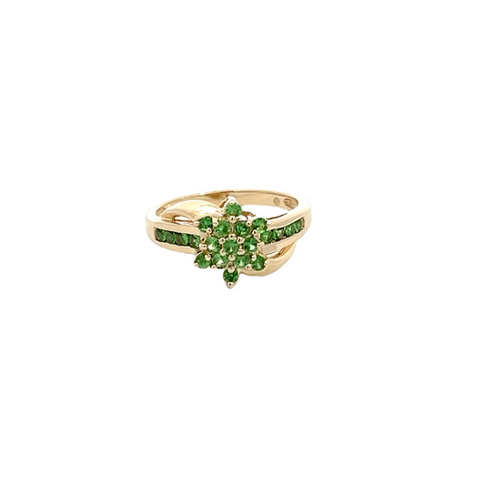 Peridot Cluster Ring