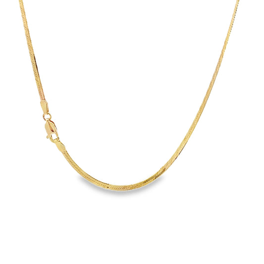 14K 2.2mm Herringbone Chain