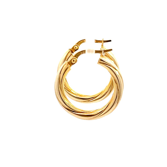 14K Vintage Hoops