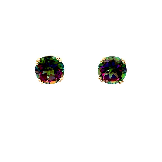 Mystic Topaz Stud Earrings