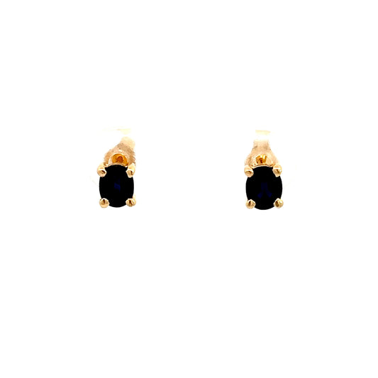 Blue Sapphire Stud Earrings