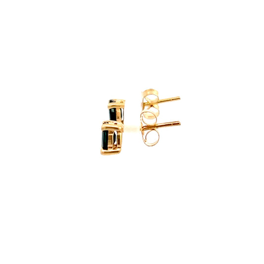 Blue Sapphire Stud Earrings