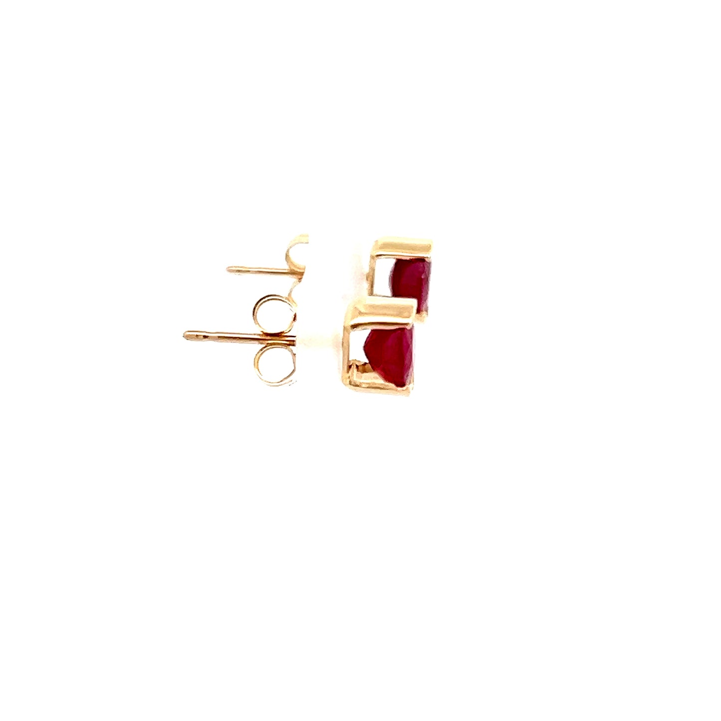 14K Ruby Stud Earrings