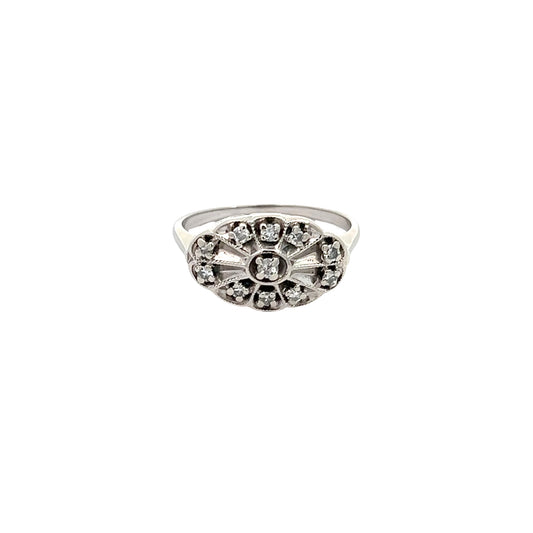 Antique White Gold Ring