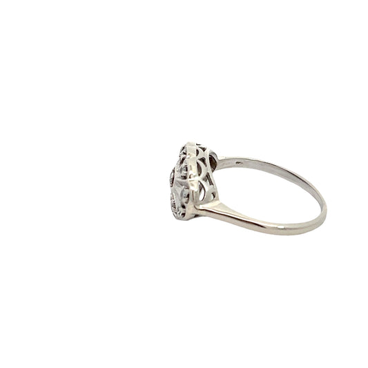 Antique White Gold Ring