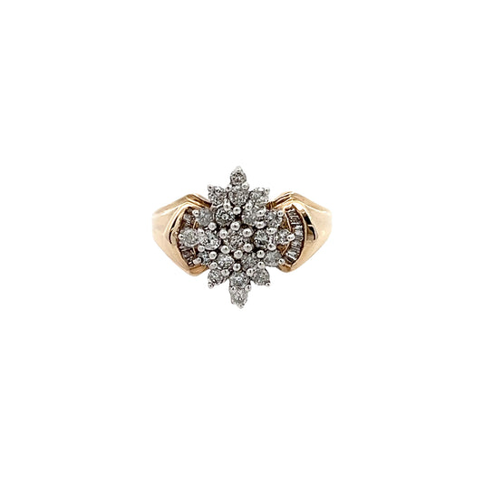 Diamond Cluster Ring