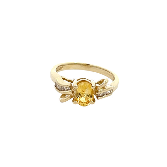14K Citrine Ring