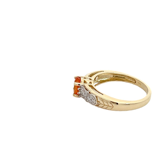 14K Citrine Ring