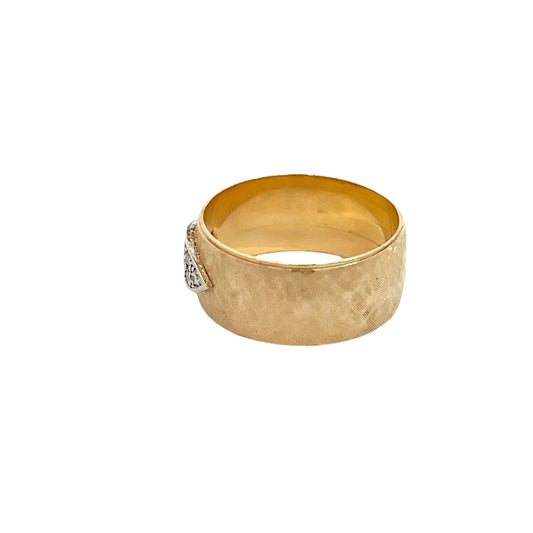 14K Diamond Cluster Band