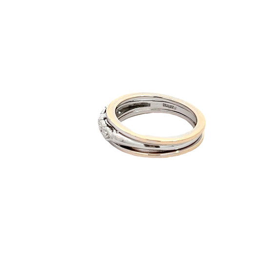 14K Two Toned Band
