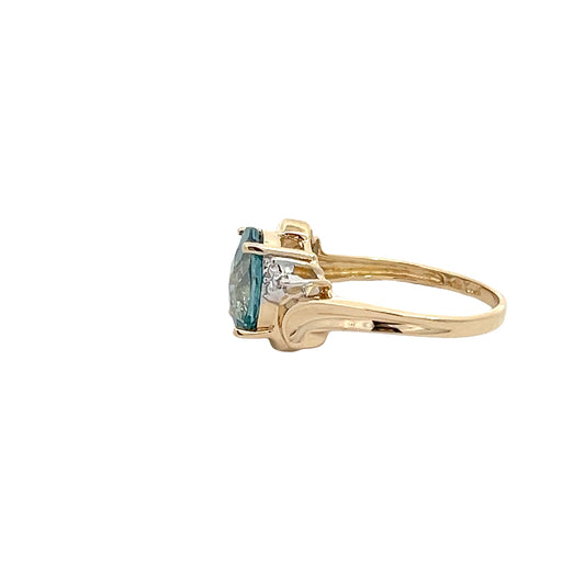 Blue Apatite Ring