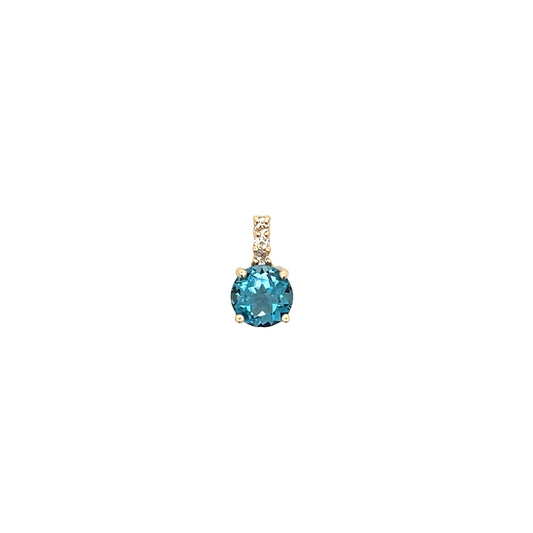 Blue Topaz Pendant