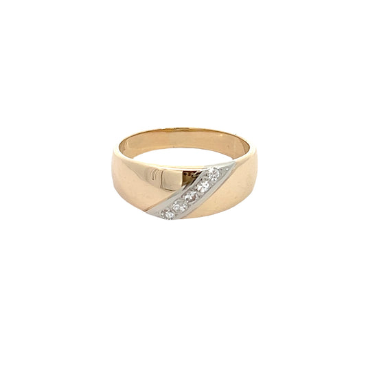 14K Diamond Band