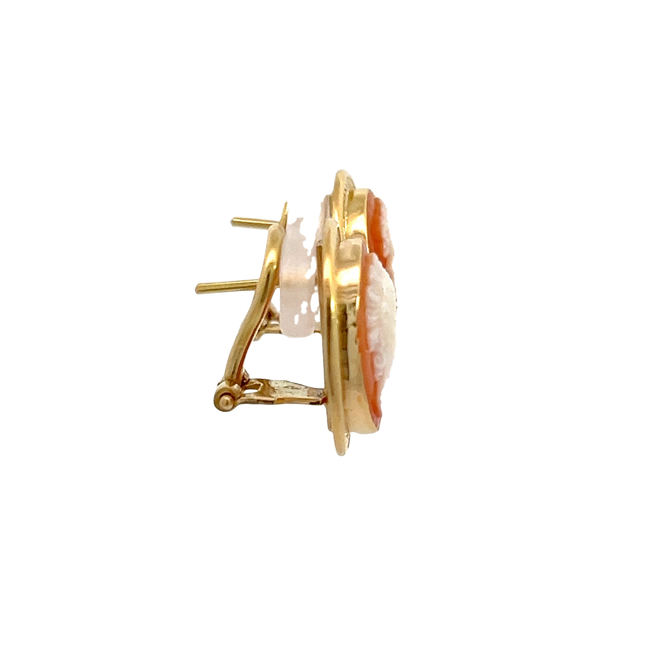 18K Cameo Earrings