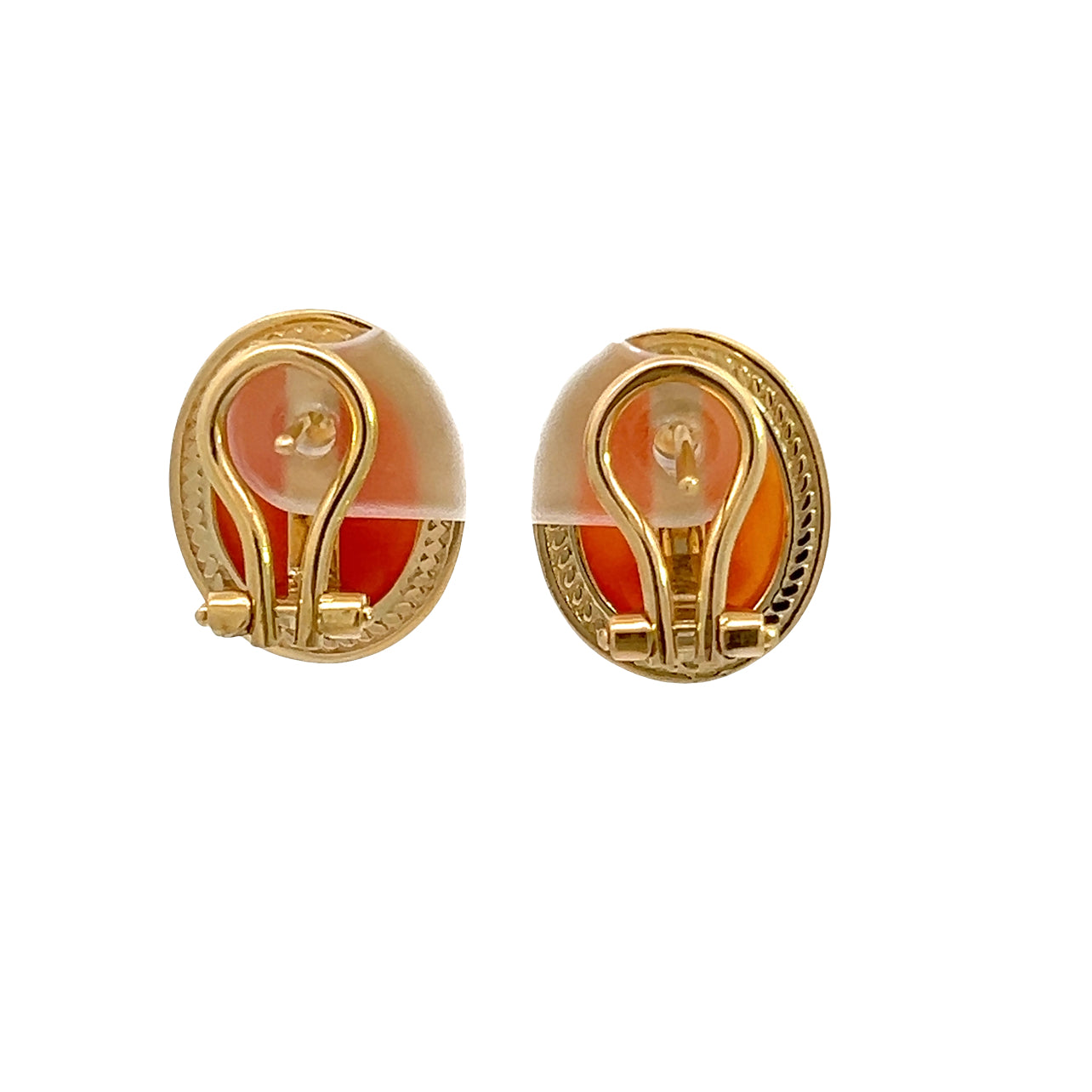18K Cameo Earrings