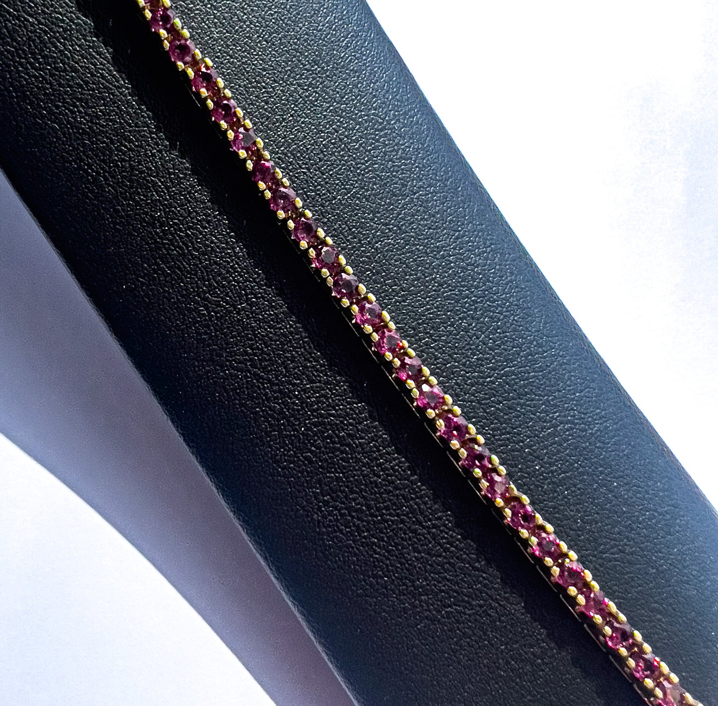 14k Yellow Gold and Ruby Tennis bracelet