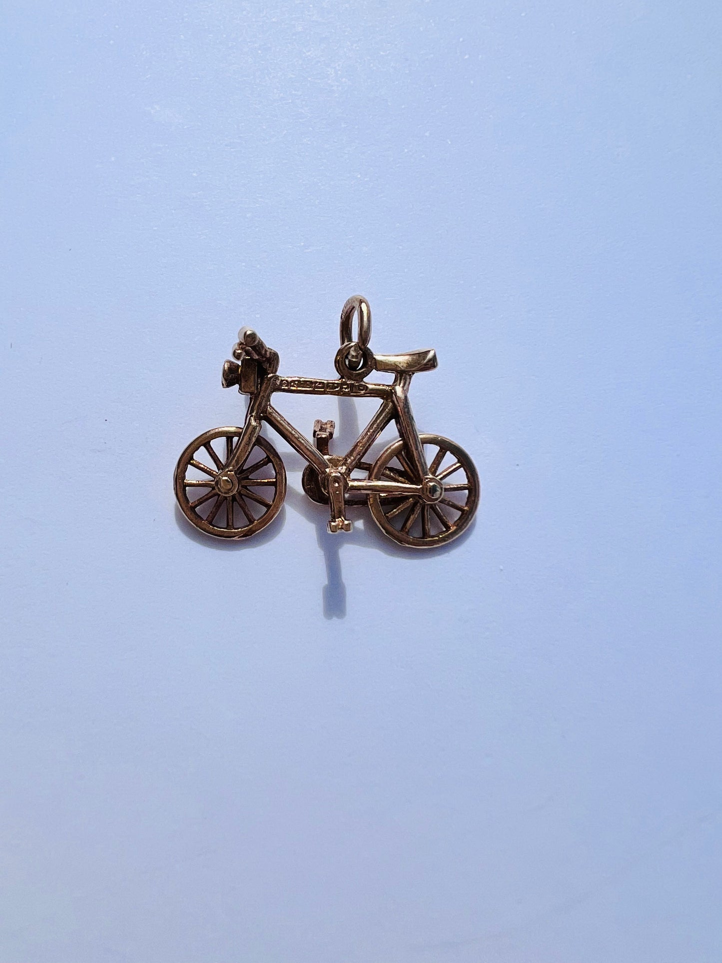 9K Gold Bike Charm