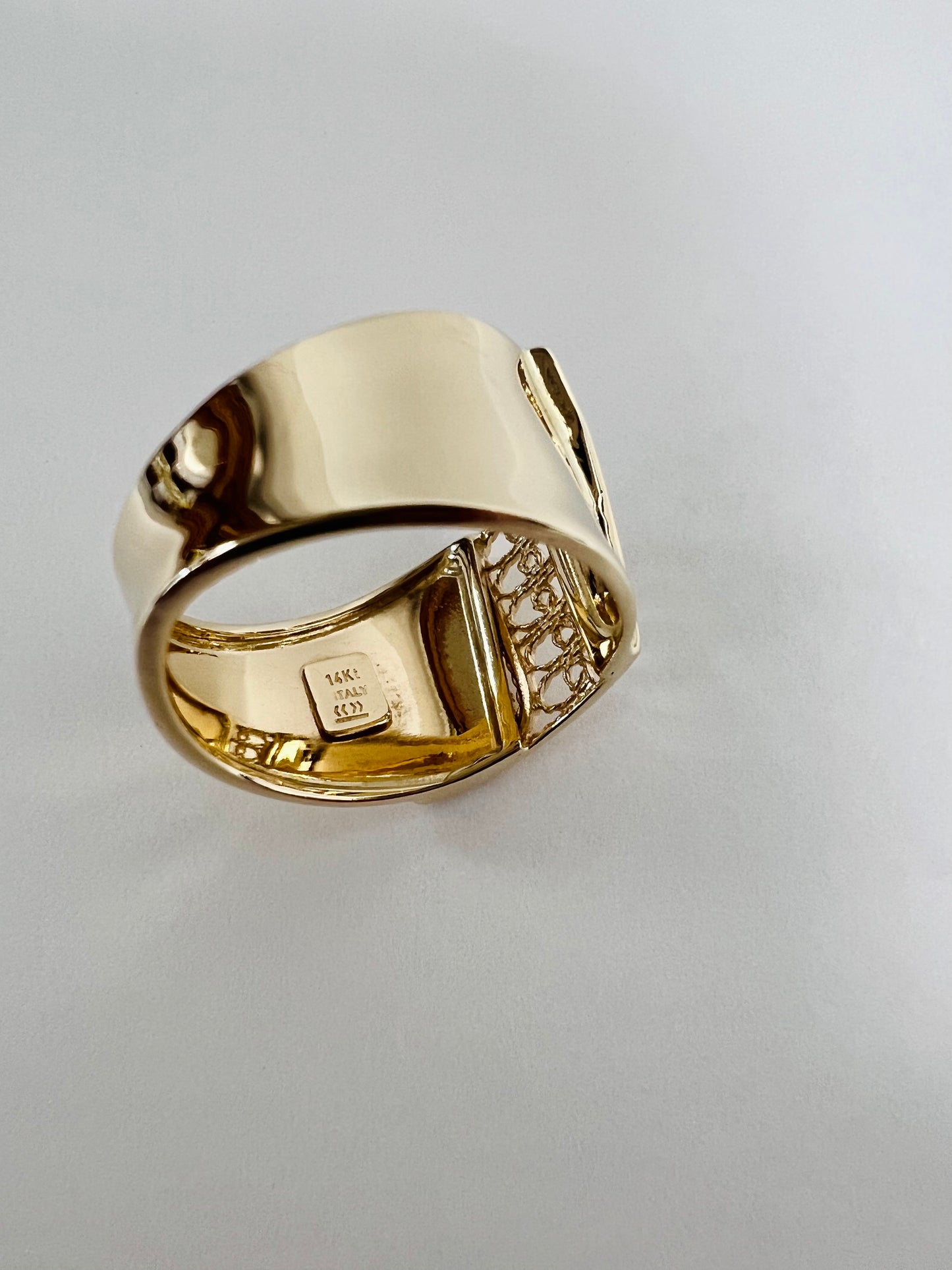 Handcrafted 14K Yellow Ring